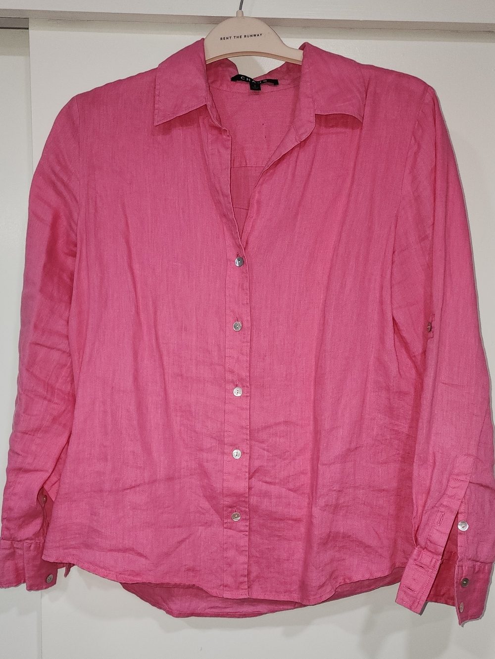 Chaus Hot Pink Button-Down Shirt